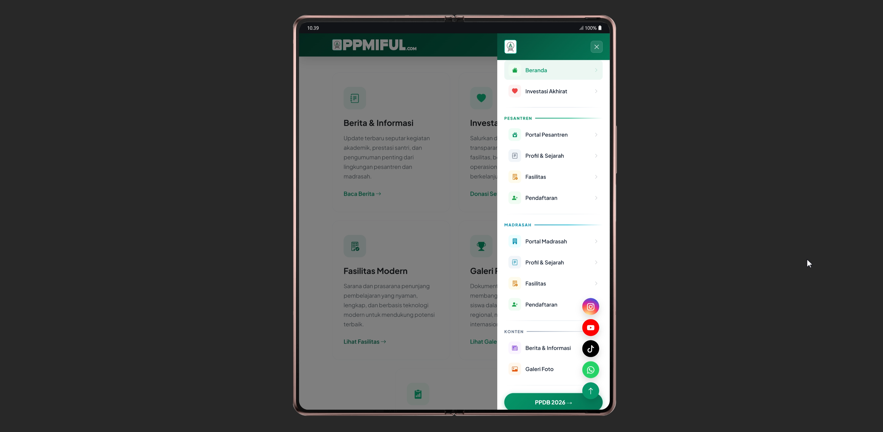 Website Company Profile & Portal Informasi Pondok Pesantren