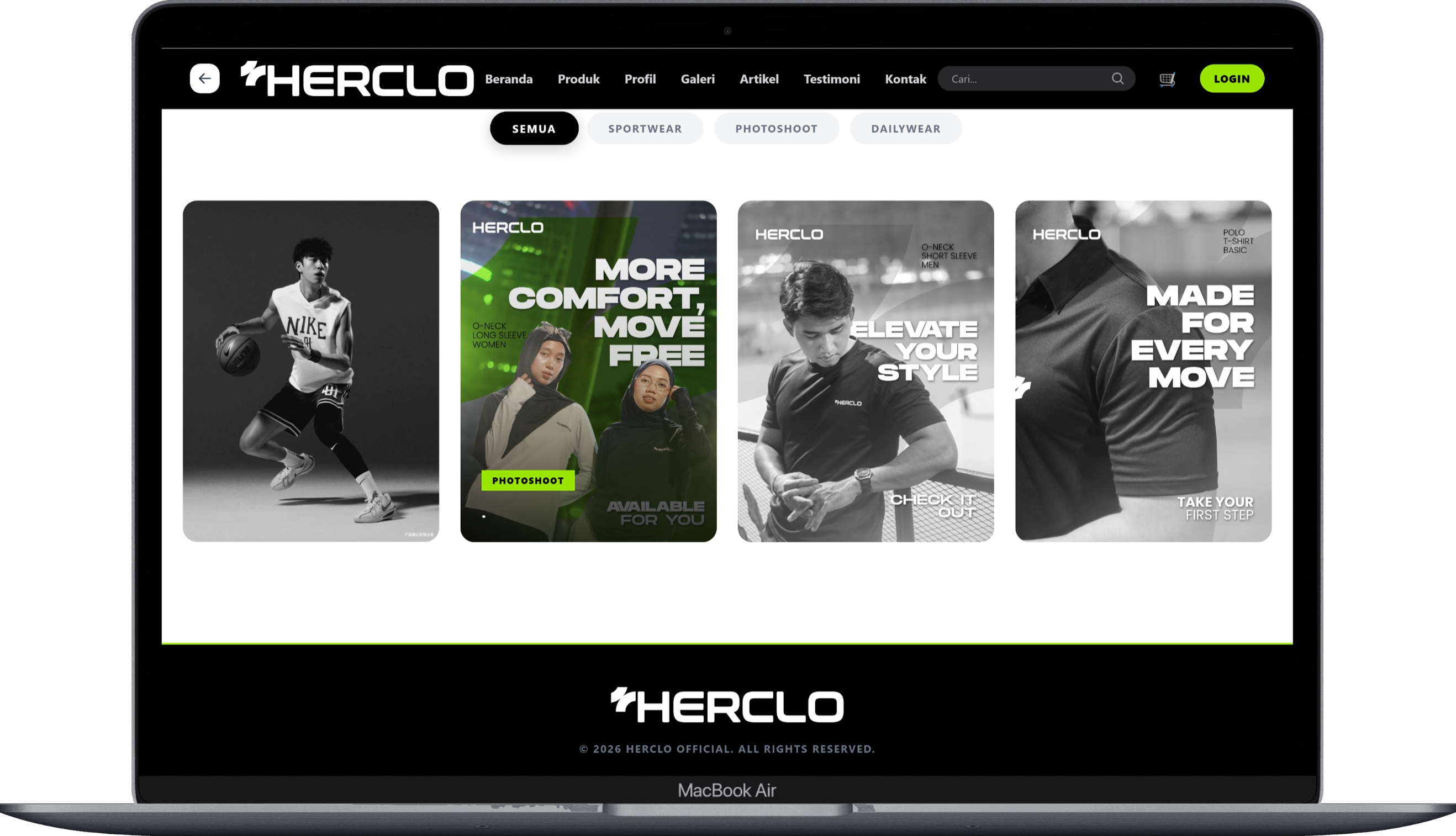 Website E-Commerce HERCLO - Slide 3